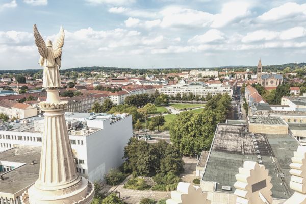 Grüne Städte in Deutschland, wie beispielsweise Potsdam, leiden weniger unter Hitzestress 