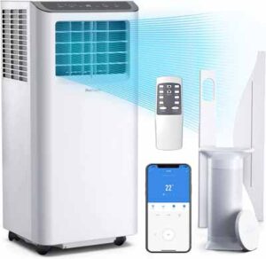 Pro Breeze PB-AC01 mobile Klimaanlage mit Abluftschlauch 9000 BTU smart App-Steuerung