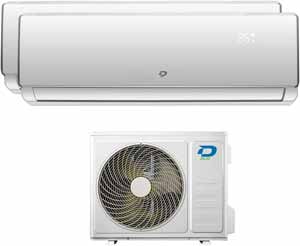 Diloc Frozen Pro 41D Duo Split Klimaanlage 18000 BTU Wifi Wärmepumpe Komplettset
