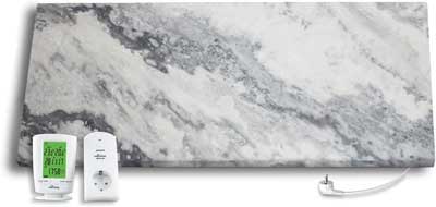 Marmony Carrara Infrarotheizung 800 Watt Marmor Thermostat Timer